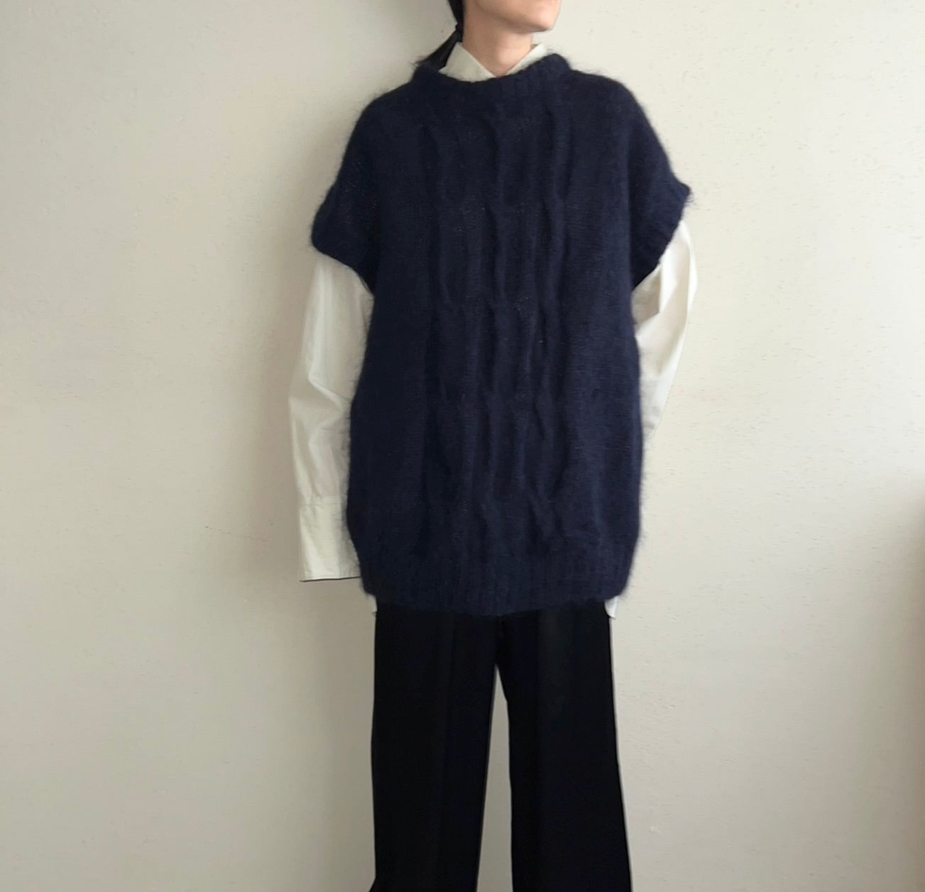 80s Navy Knit