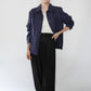 90s Navy Linen Jacket