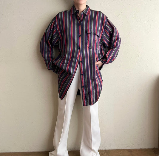 90s Striped Shirt Made in USA