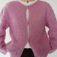 80s Pink Knit Cardigan