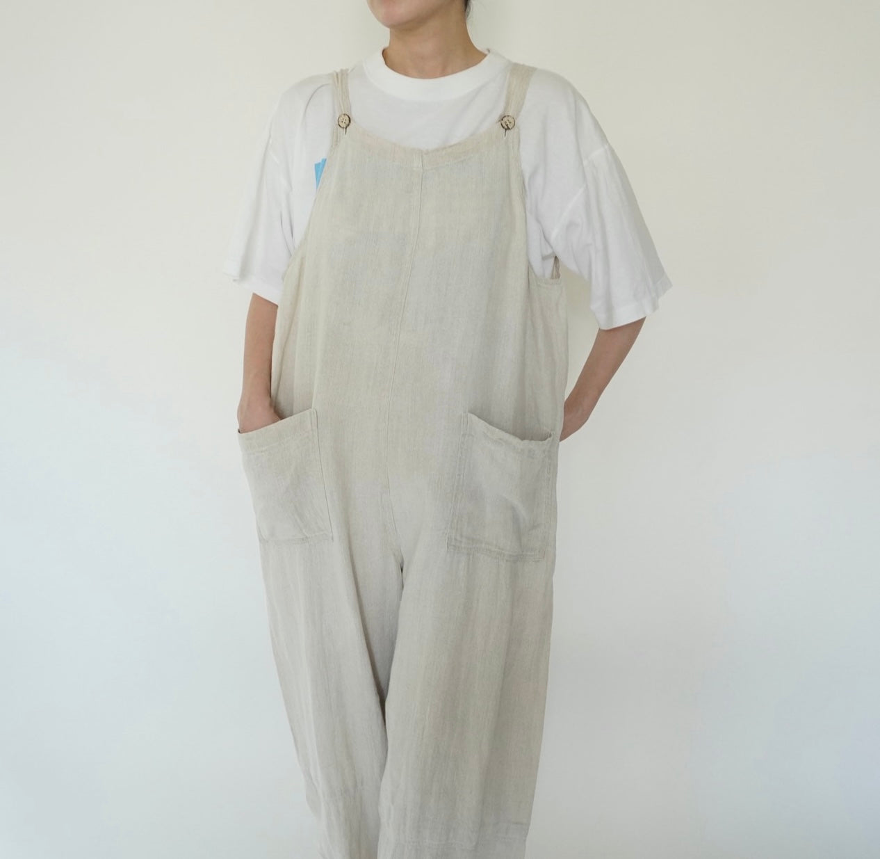 90s Linen Jumpsuit Made in Italy