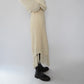 80s Ivory Fringe Skirt