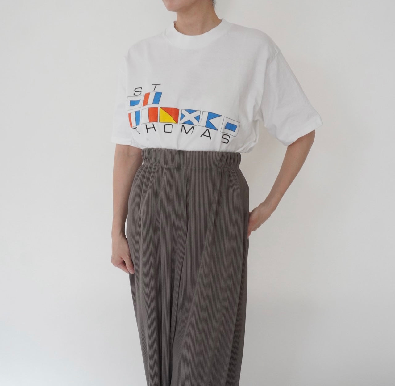 90s Printed Cut Off T-shirt Made in USA