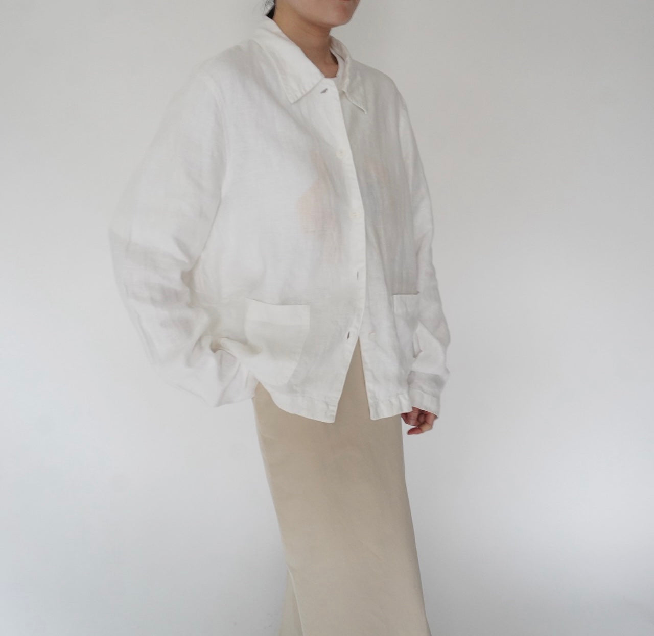 90s Linen Jacket Made in USA