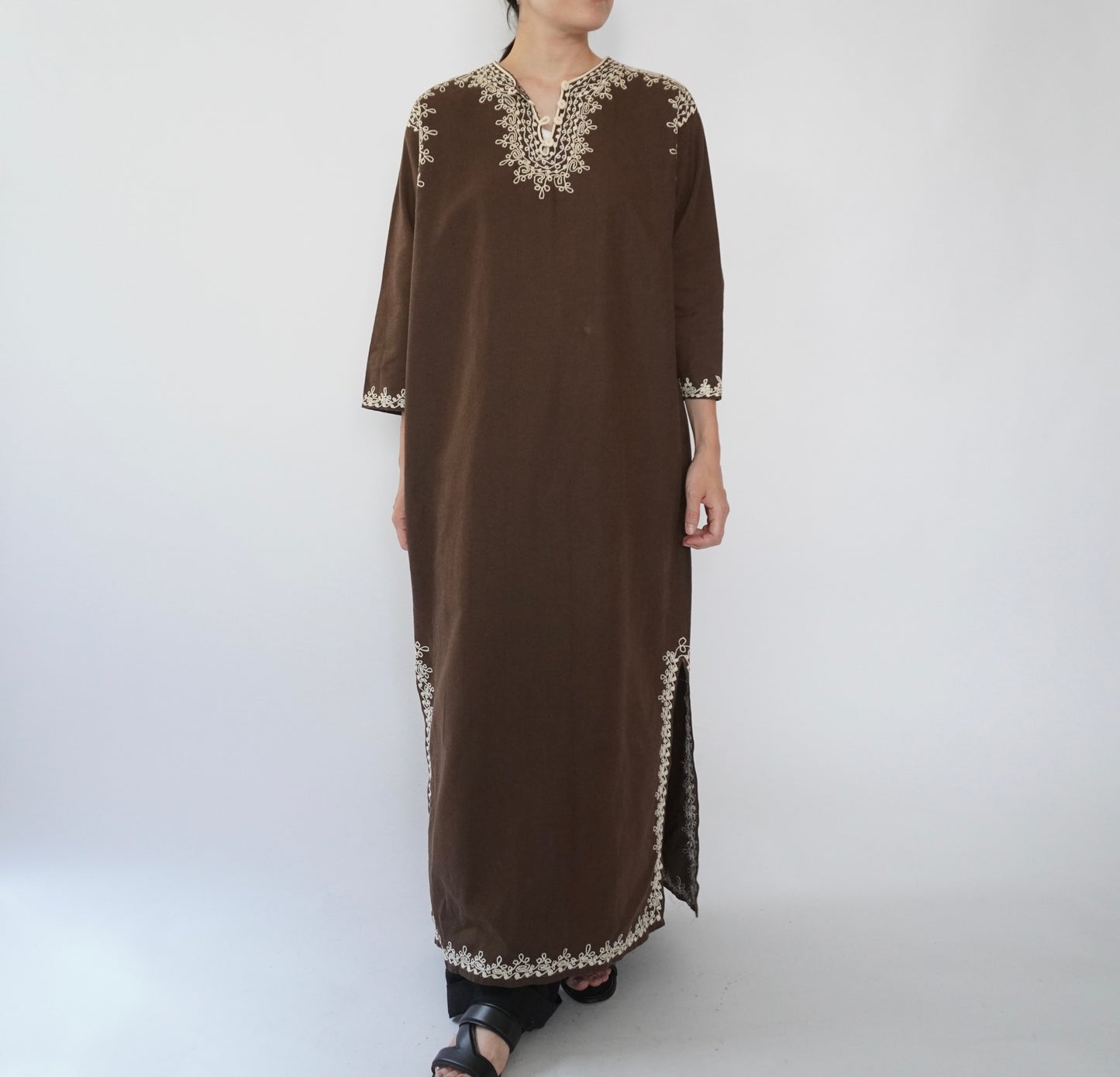 80s Embroidery Dress