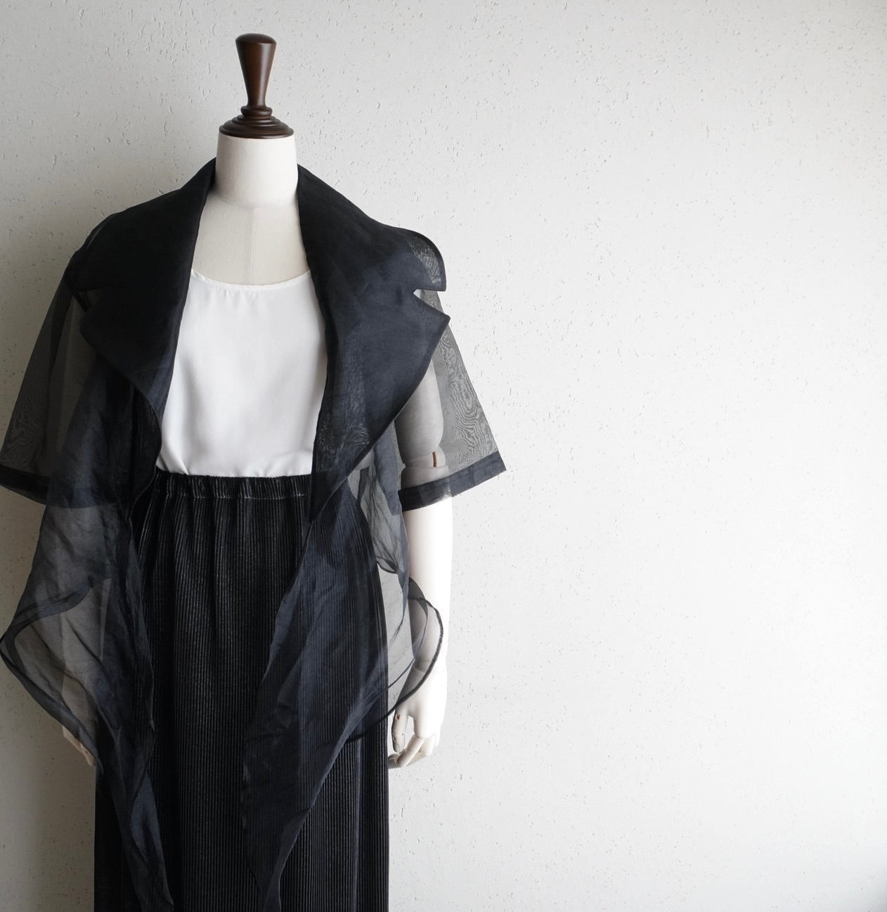 90s Black Sheer Blouse Made in Canada