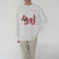90s Printed Long T-shirt Made in USA