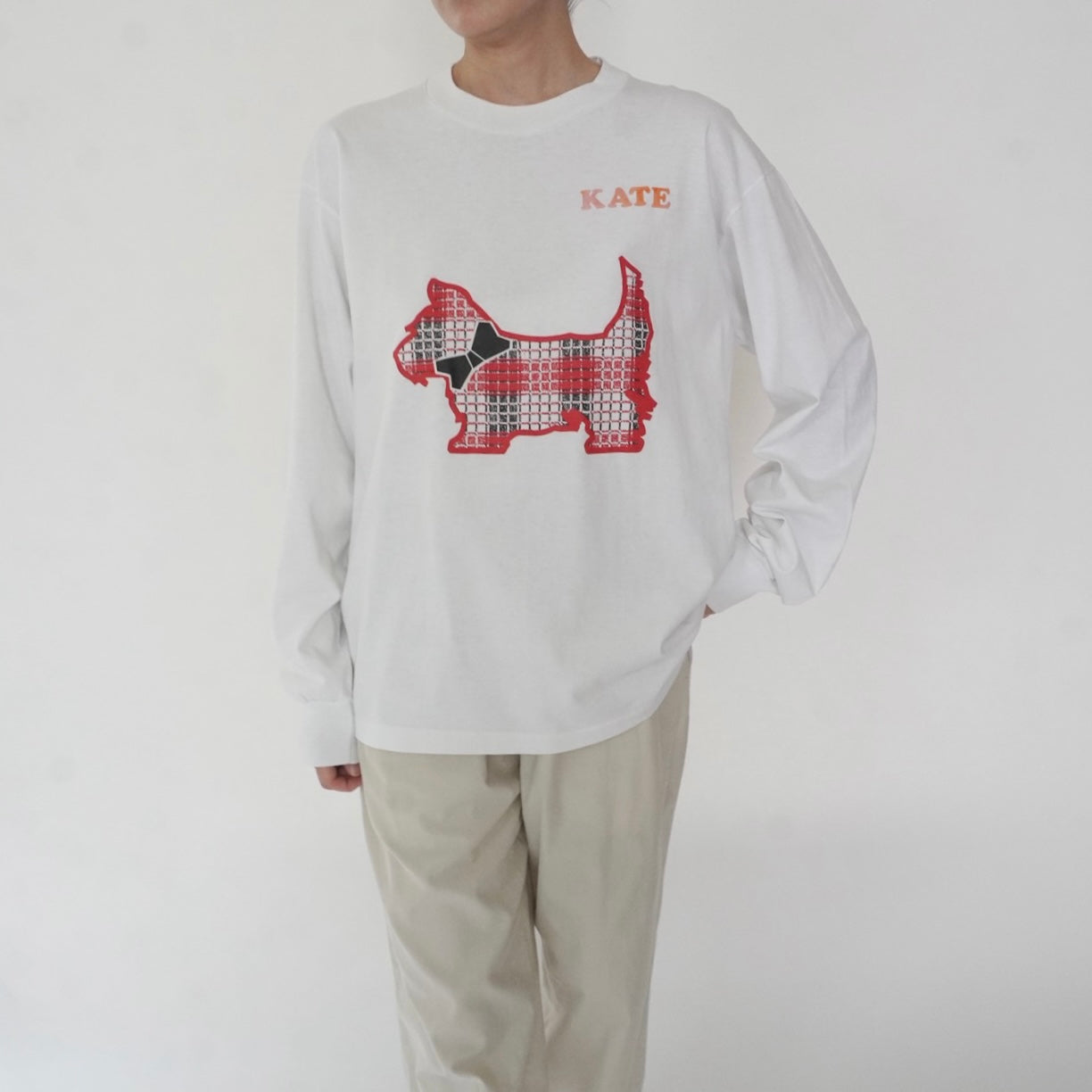 90s Printed Long T-shirt Made in USA