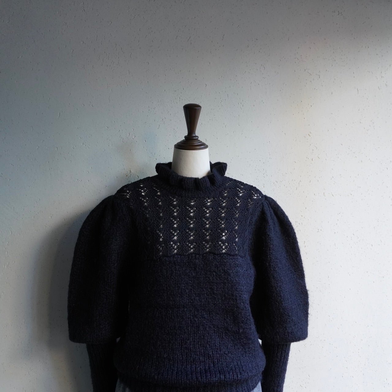 90s Black Crochet Knit