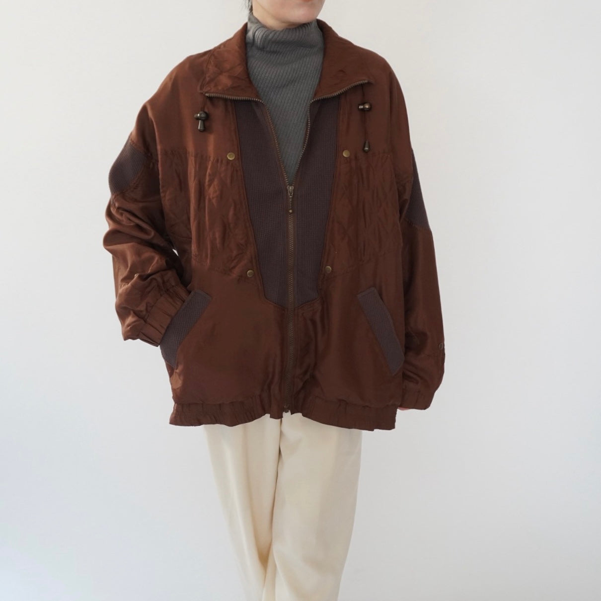 90s Silk Design Light Jacket