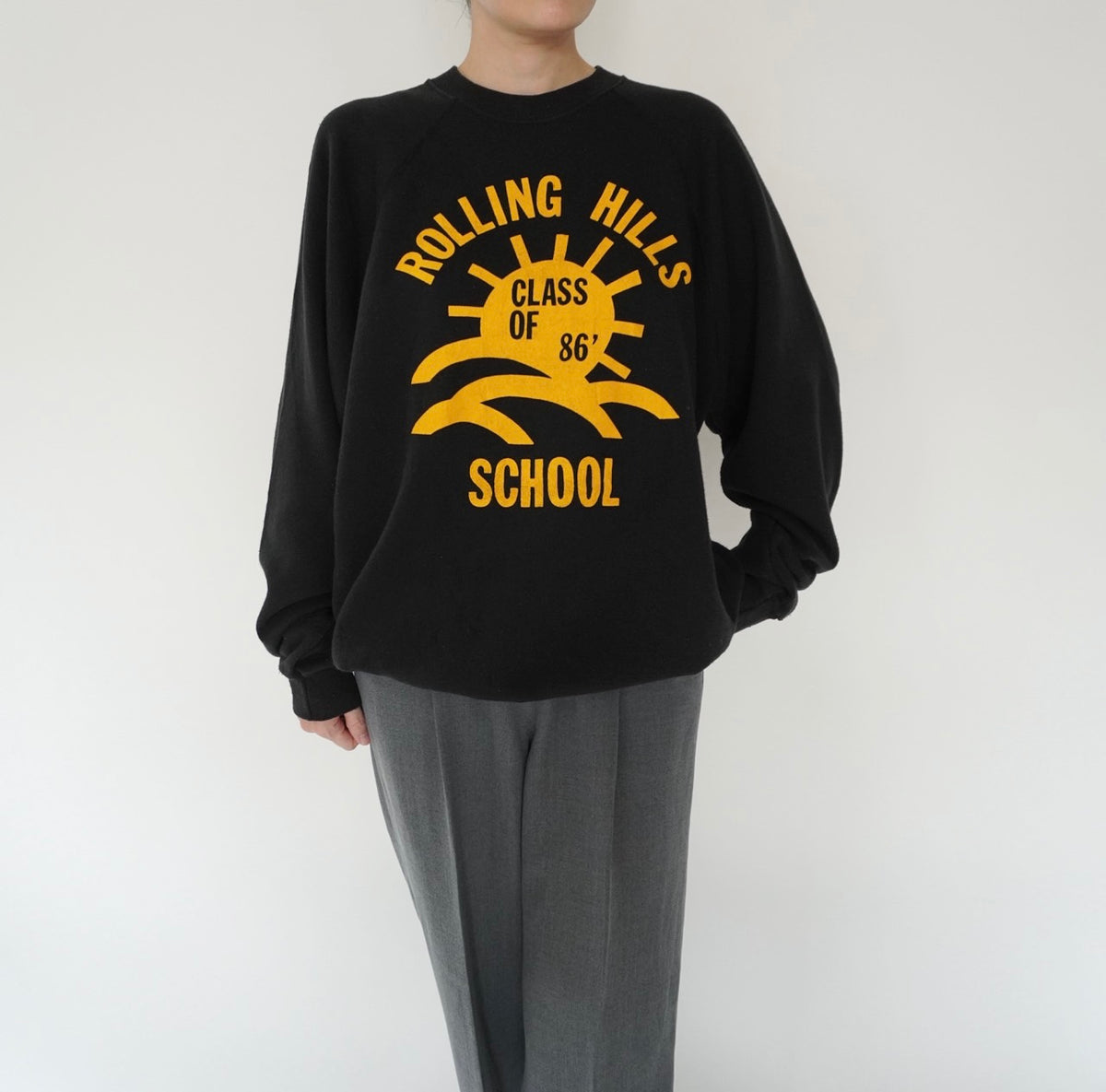 80s Printed Sweater Made in USA