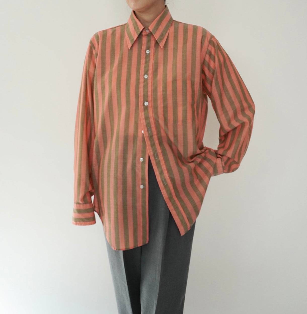 70s "Arrow" Striped Shirt
