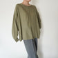 90s Khaki Rayon Blouse