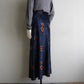 90s Printed Velor Skirt Made in Italy