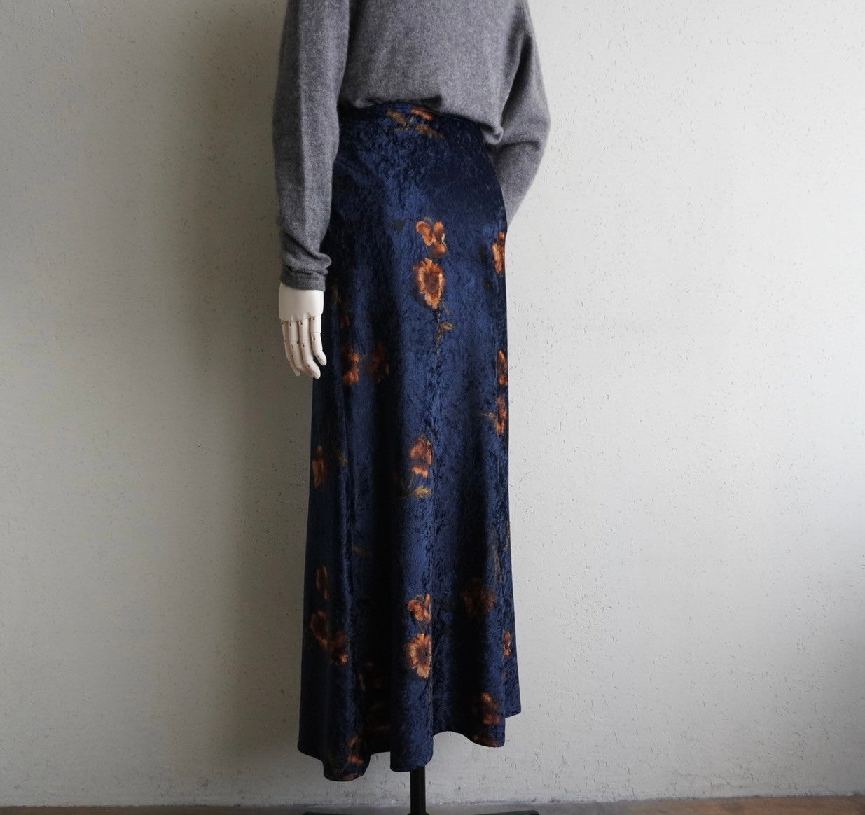 90s Printed Velor Skirt Made in Italy