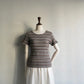 90s Brown Striped Top