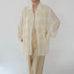 90s Pleated Design Shirt