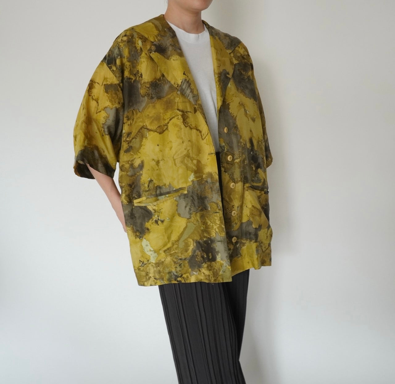 80s Silk Jacket,Blouse Made in Italy