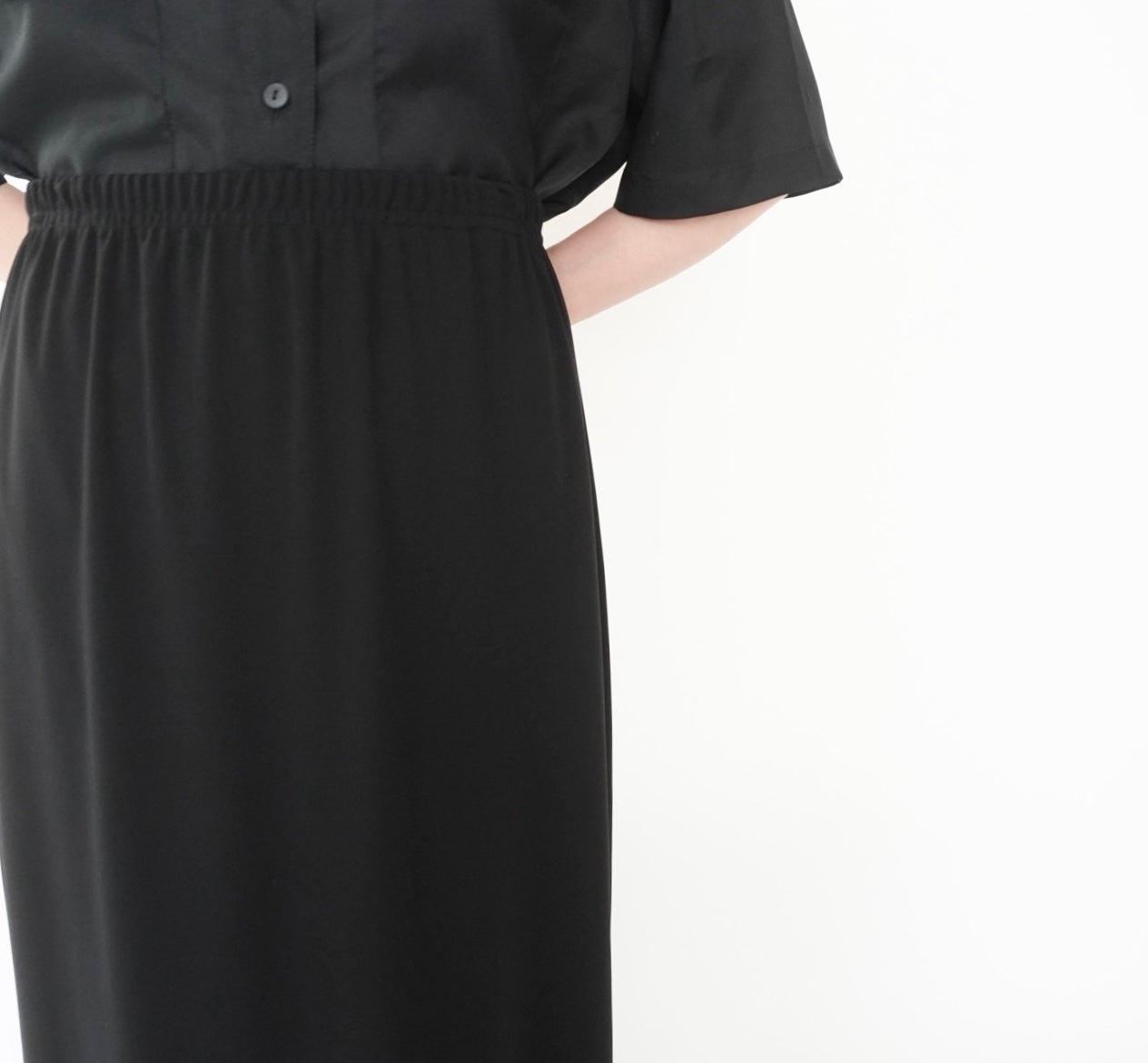 90s Black Skirt Made in USA