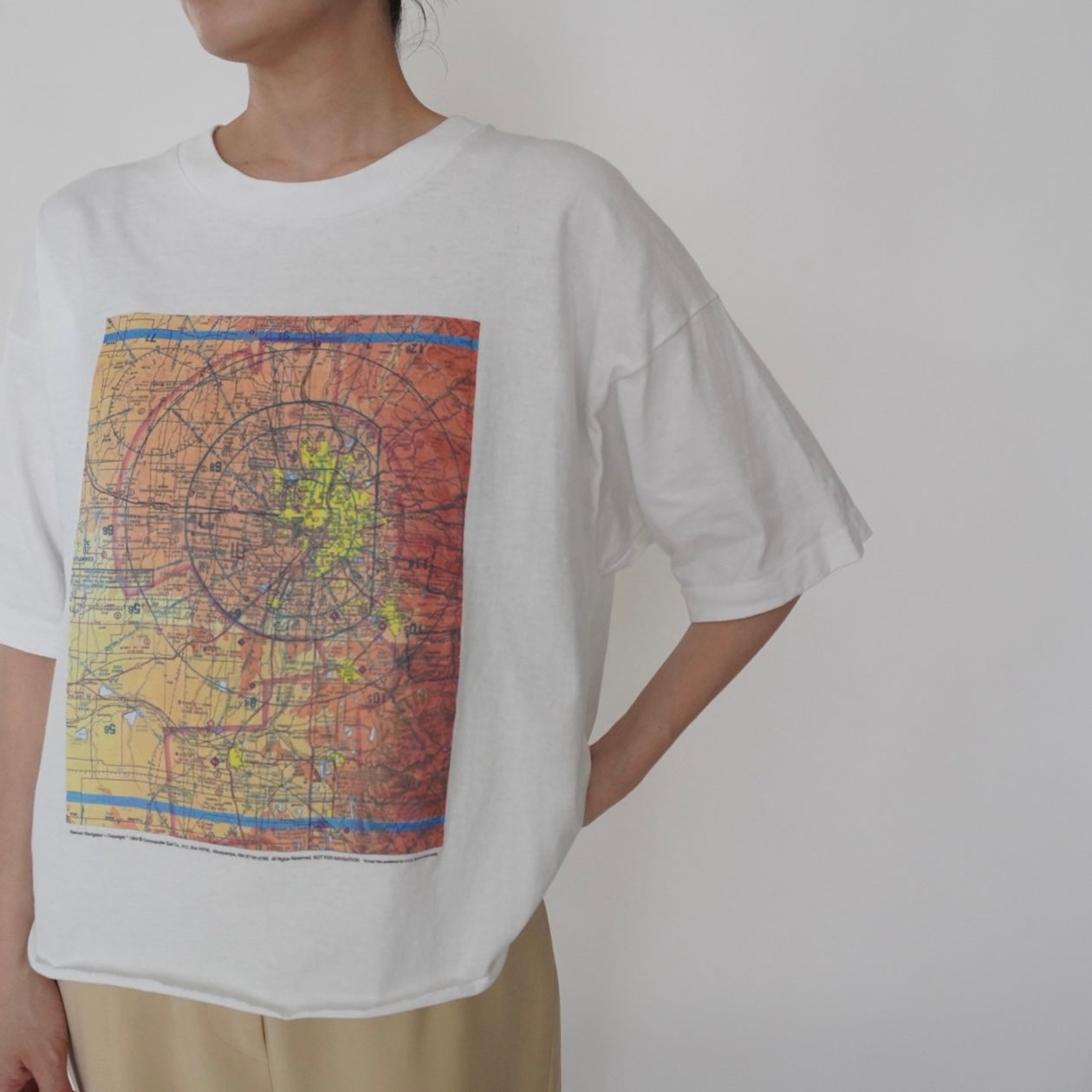90s Printed Cut Off T-shirt Made in USA