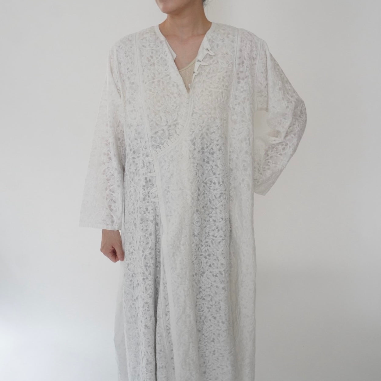 80s Embroidery Dress