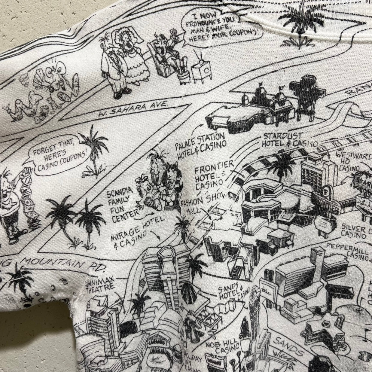 90s Printed Sweater Made in USA