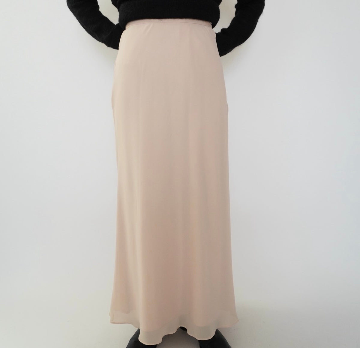 90s Sheer Maxi Skirt Made in USA