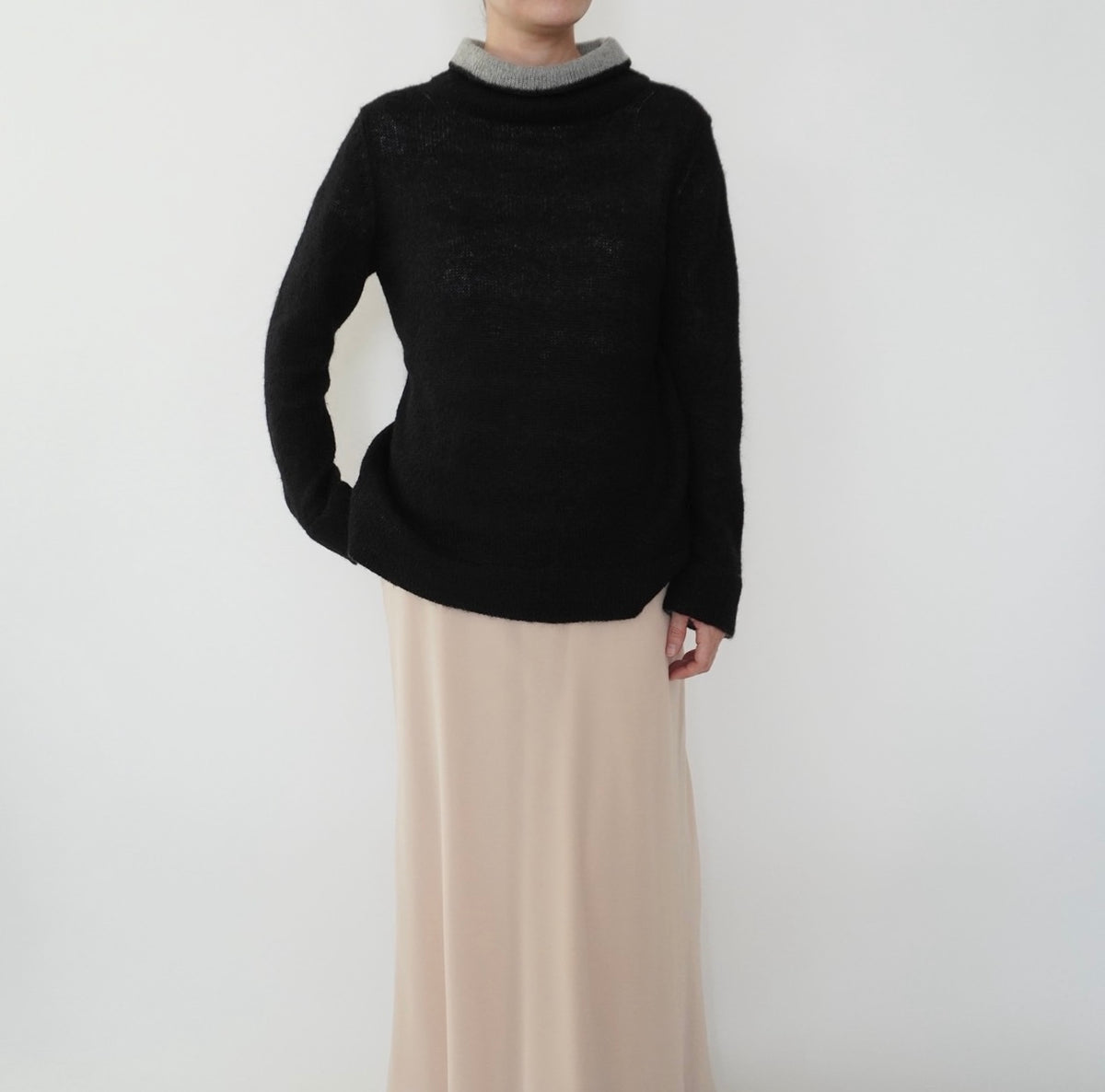 90s Black×Gray Knit