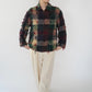90s Plaid Fringe Light Jacket