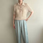 70s Lace Up Knit Top