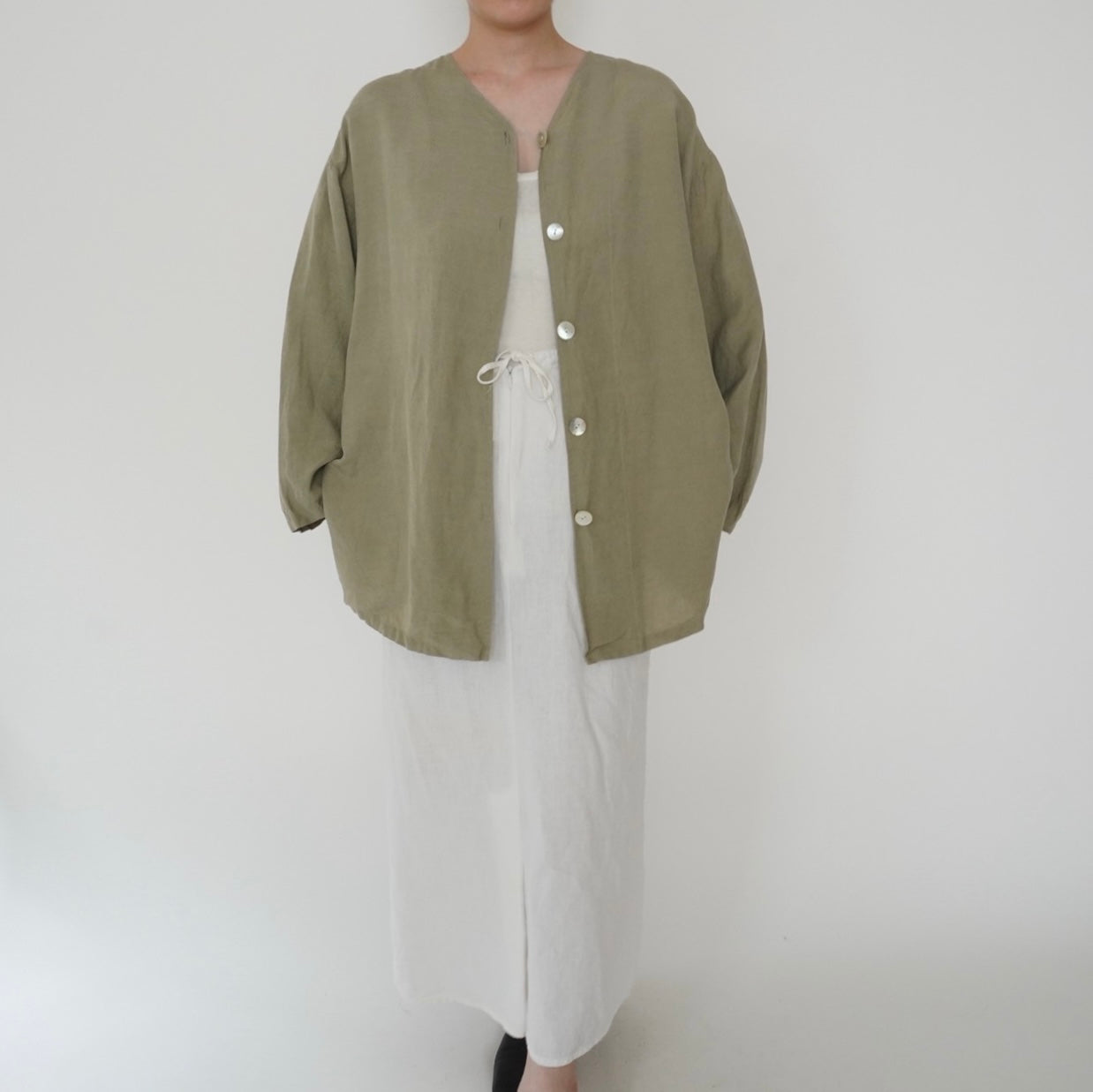 90s Light Khaki Blouse,Jacket