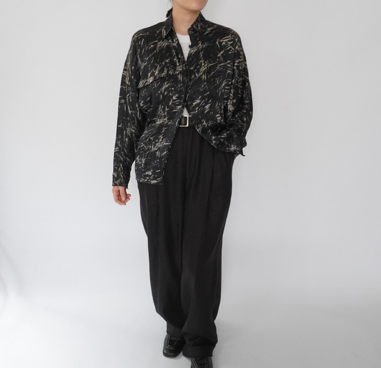 90s EURO Silk Design Shirt