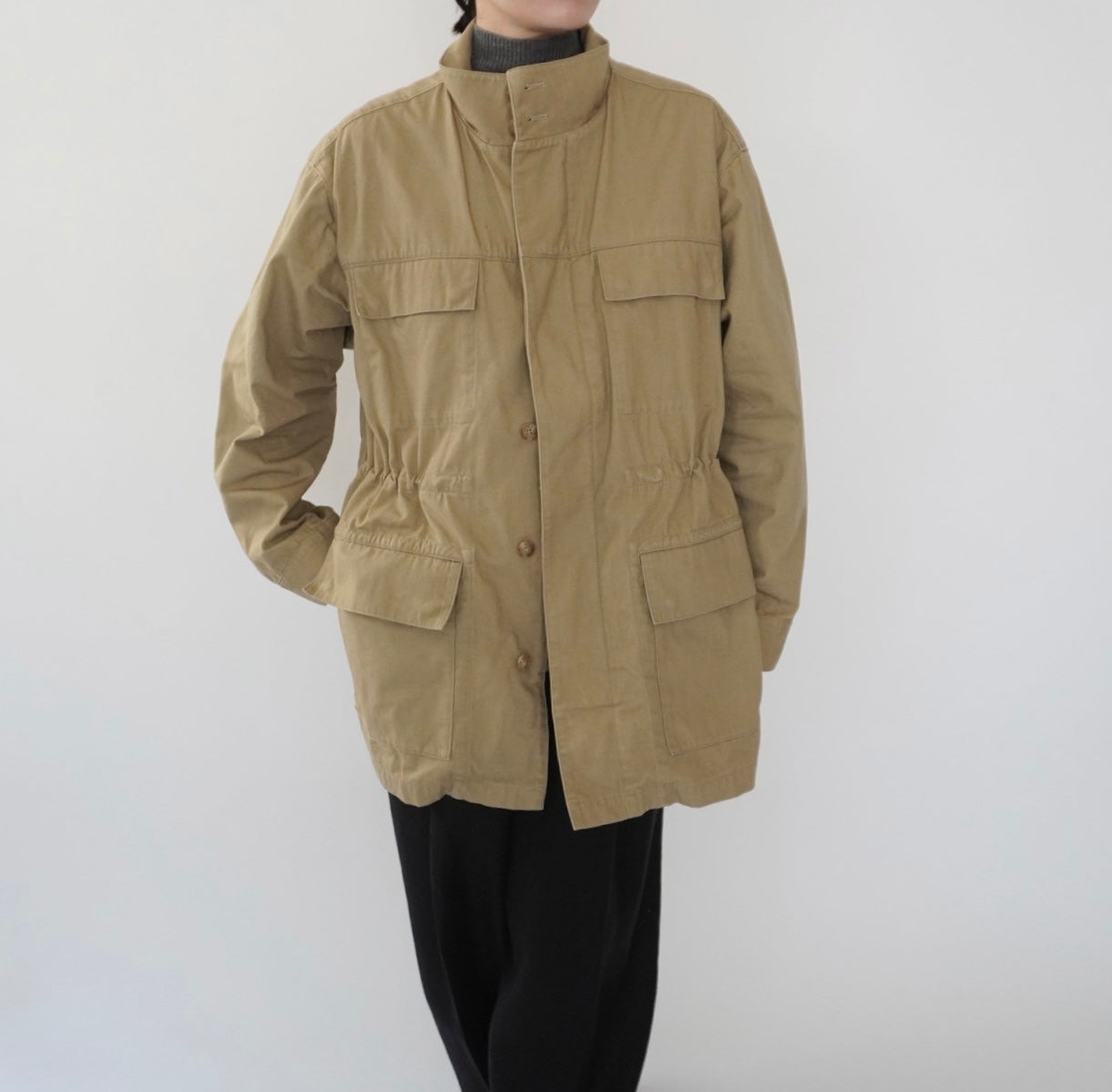 " LL Bean " Cotton  Military Jacket