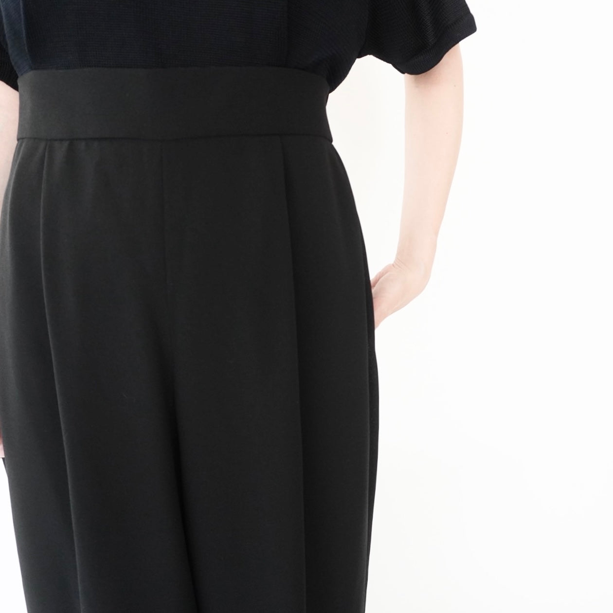 90s Black Wide Pants