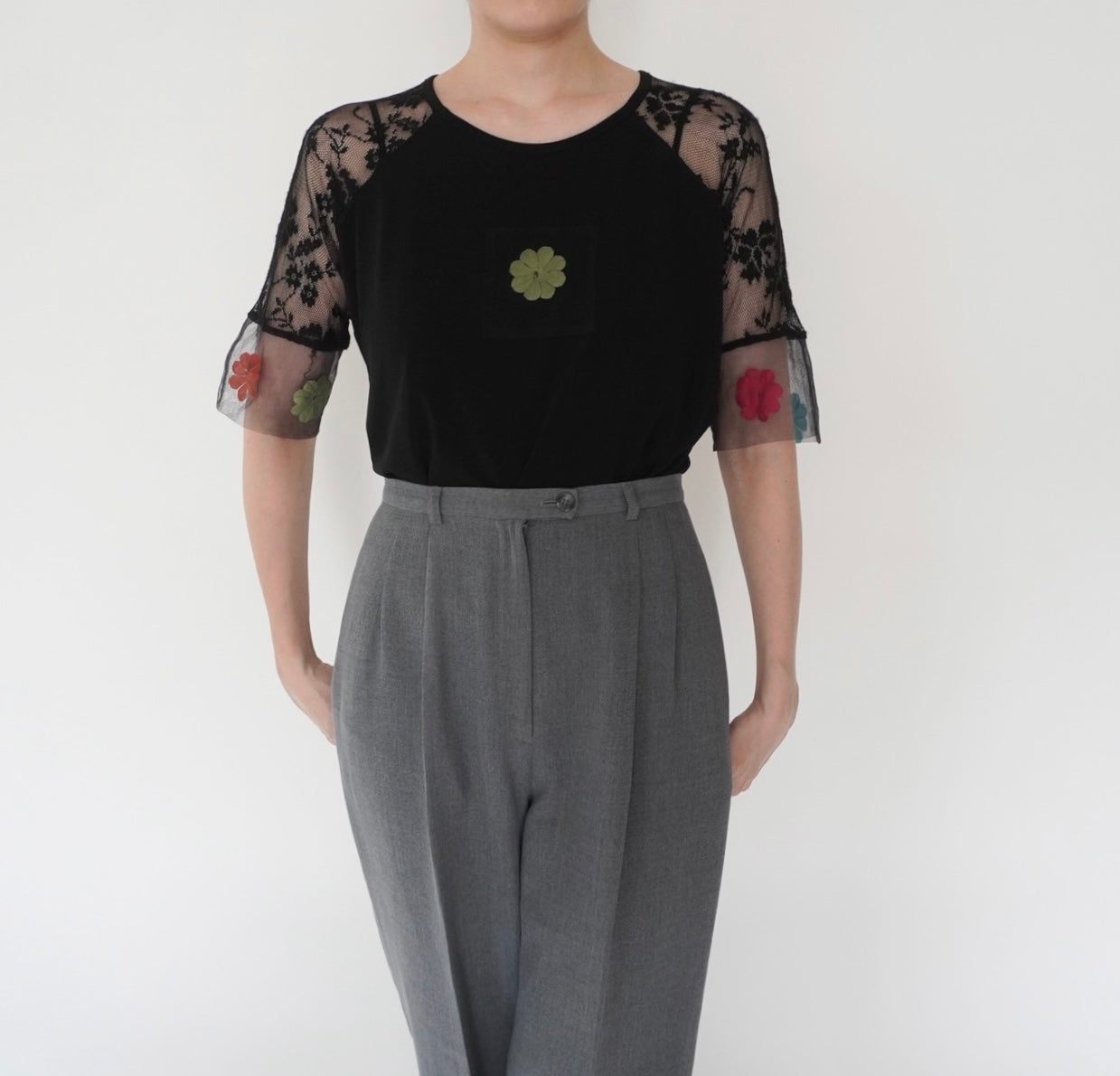 90s Lace Design Top