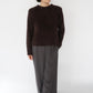 90s Brown Boa Top