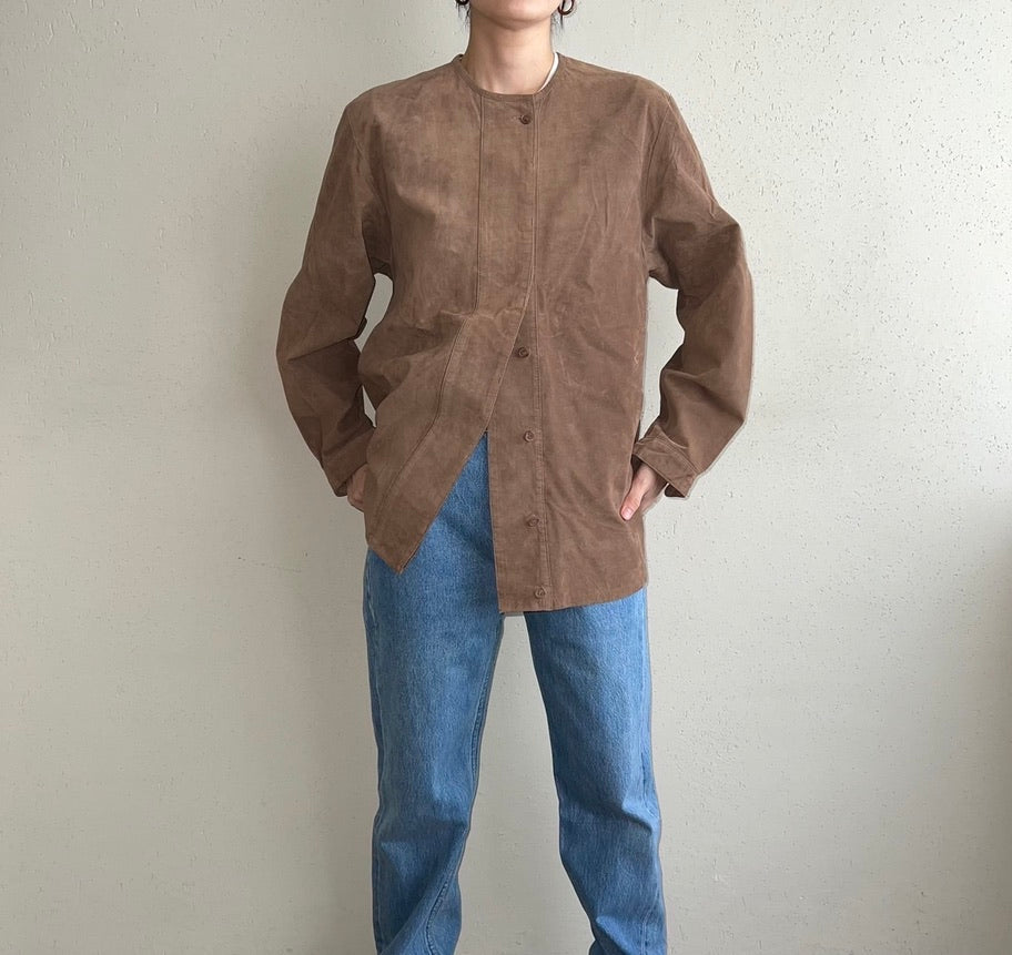 90s Suede Blouse