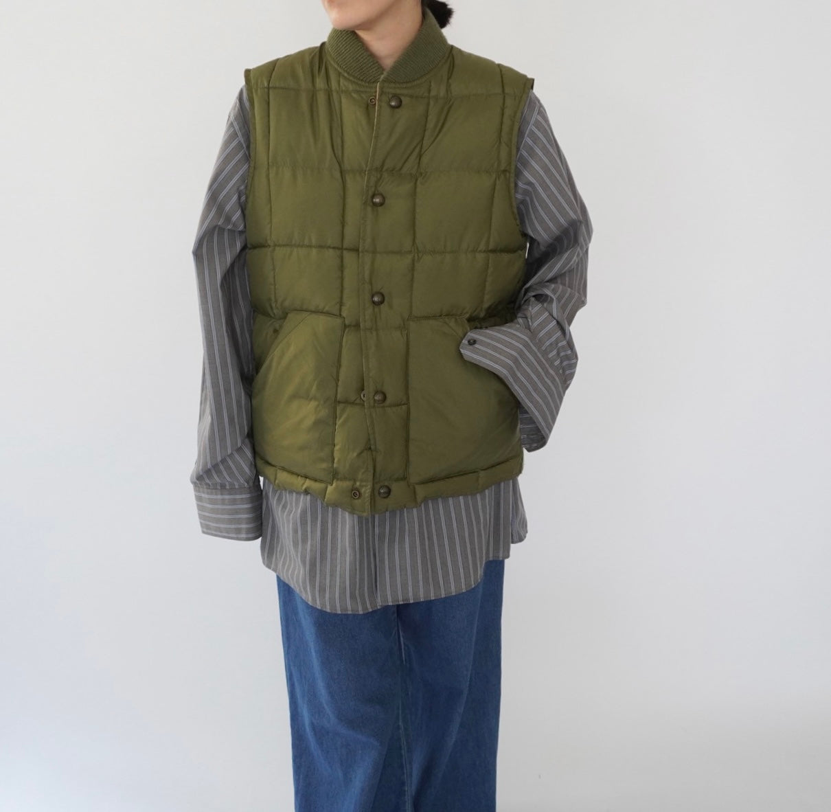 90s Quilted Reversible Vest