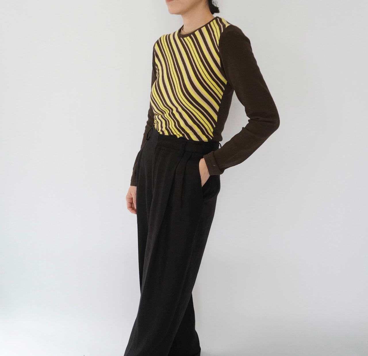 90s Italy Striped Top