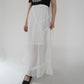 90s Cotton Lace Design Skirt Made in Italy