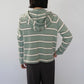 90s Striped Hooded Top