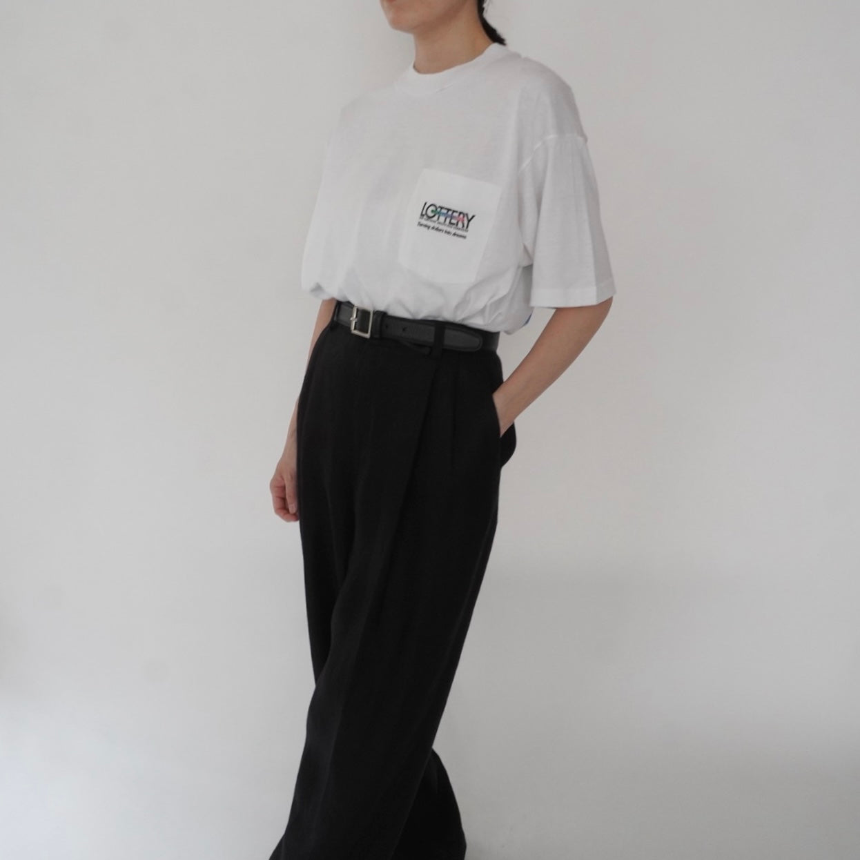 90s "Lottery"Printed T-shirt Made in USA