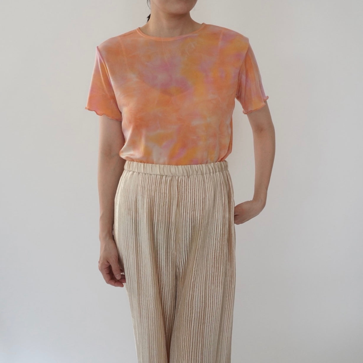 90s Tie Dye Top Made in Italy Dead Stock