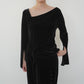 90s Velour Top Made in France