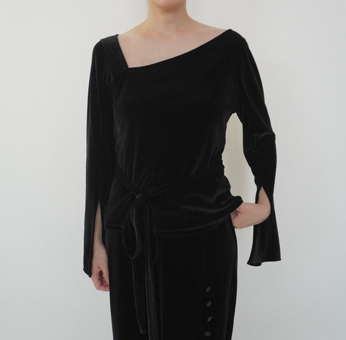 90s Velour Top Made in France