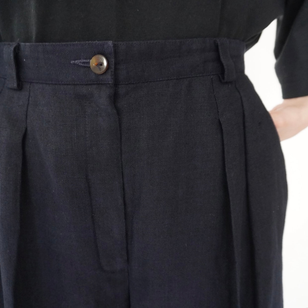90s Linen Shorts Made in USA