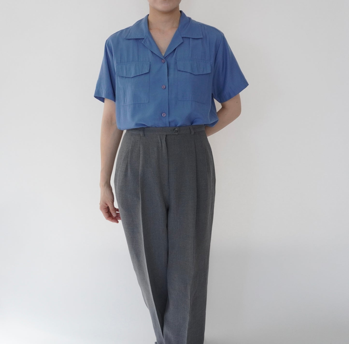 90s Blue Shirt