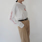 80s Printed Long Sleeves T-shirt Made in USA