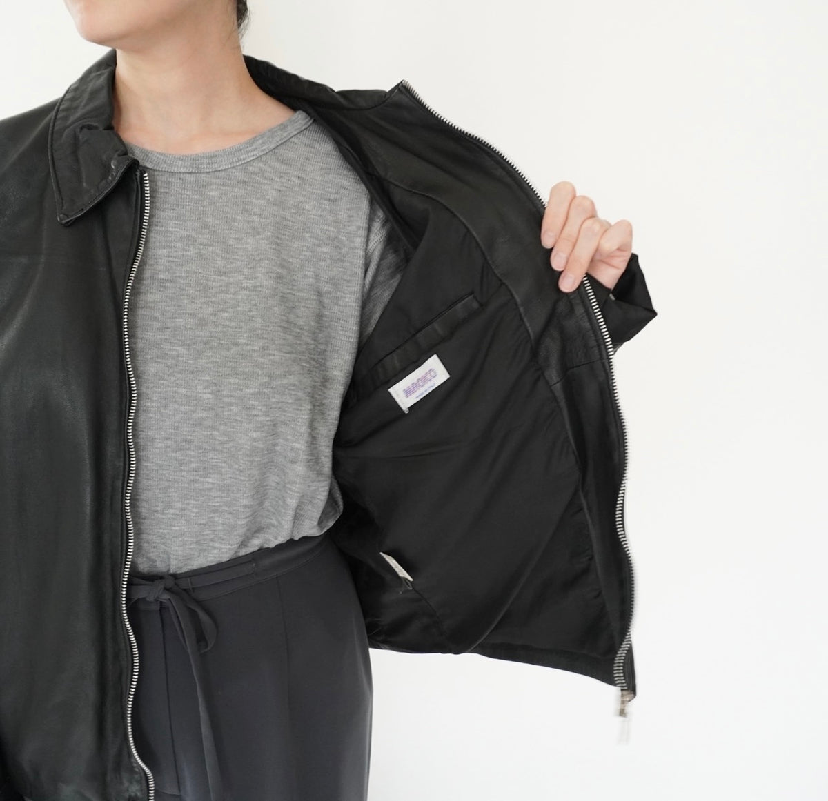 90s Leather Jacket Made in Italy