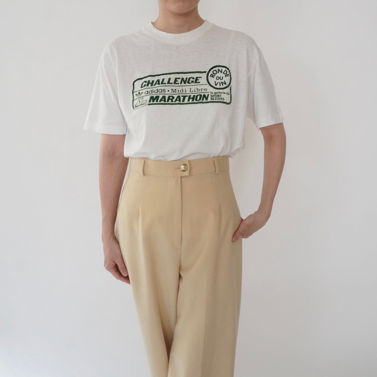 90s EURO "adidas" T-shirt